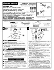 American Standard COLONY SOFT 3875.220 Instrucciones De Instalación