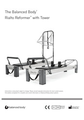 Balanced Body Rialto Reformer Manual Del Usuario