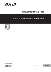 Rotex HPSU RRLQ006CAV3 Manual De Instalación