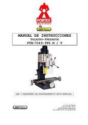 ABRATOOLS Fortex Machinery FTX-7045-TFS M Manual De Instrucciones