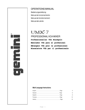 Gemini UMX-7 Manual De Funcionamiento