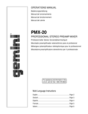 Gemini PMX-20 Manual De Funcionamiento