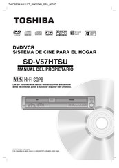 Toshiba SD-V57HTSU Manual Del Propietário