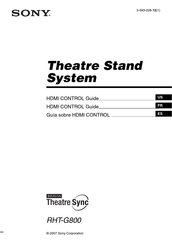 Sony RHT-G800 Manual De Instrucciones