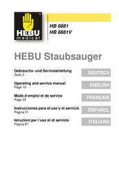 HEBU medical HB 8881 Instrucciones Para El Uso Y El Servicio