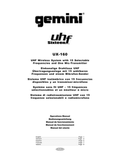 Gemini UX-160 Manual De Funcionamiento