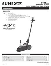 Sunex HD 6722 El Manual Del Propietario