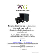 Air innovations Wine Guardian DS050 Guía De Instalación, Funcionamiento Y Mantenimiento