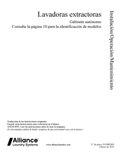 Alliance Laundry Systems UYQ105I Instalación Operación Mantenimiento