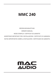 MAC Audio MMC 240 Manual Del Instalacion