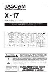 Tascam X-17 Manual Del Usuario