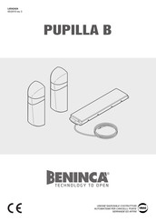 Beninca PUPILLA B Manual De Instrucciones