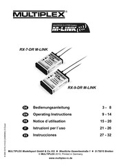 Multiplex RX-9-DR compact M-LINK Instrucciones