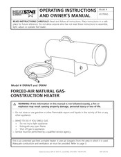 Enerco HeatStar HS170FAVT Instrucciones De Funcionamiento Y Manual Del Propietario