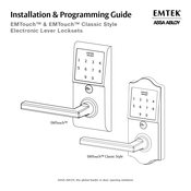 Emtek Assa Abloy EMTouch Guía De Instalación Y Programación