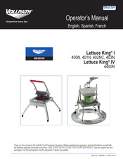 Vollrath Lettuce King I 403N Manual Del Operador