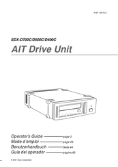 Sony SDX-D400C Guía Del Operador