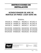 Bard W60AC-B Instrucciones De Instalación