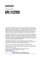 Epson EPL-N2700 Manual De Instalación