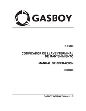 Gasboy KE200 Manual De Operación