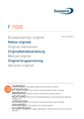 Dustcontrol F 11000 Manual Original