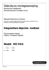 Kuppersbusch IKE 318-8 Istrucciones Para El Montaje Y El Uso