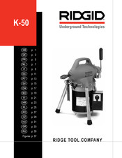 Ridgid K-50 Manual Del Usuario