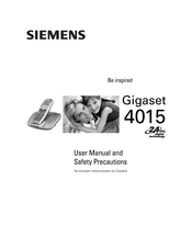 Siemens Gigaset 4015 Instrucciones De Manejo E Indicaciones De Seguridad