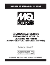 MULTIQUIP Mikasa MT77HFR Serie Manual De Operación