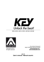 Amate Audio KEY15W Manual Usuario