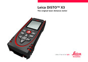 Leica DISTO X3 Manual Del Usuario