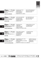 Meccanica Fadini Elpro 12 PLUS Folleto De Instrucciones