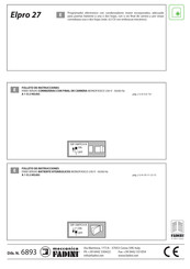 Meccanica Fadini Elpro 27 Folleto De Instrucciones