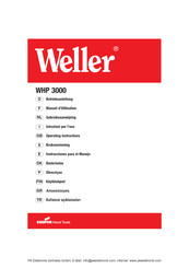 Weller WHP 3000 Instrucciones Para El Manejo