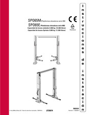 Rotary Lift SPO65E Serie Instrucciones De Instalación