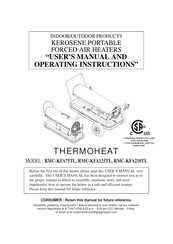 THERMOHEAT RMC-KFA75TL Manual Del Usuario E Instrucciones Para El Funcionamiento