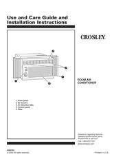 Crosley CA5WMVK0 Manual De Uso Y Cuidado E Instrucciones De Instalación