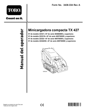 Toro TX 427 Manual Del Operador