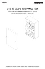 Schlage PIM400-1501 Guia Del Usuario