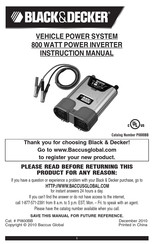 Black and Decker PI800BB Manual De Instrucciones