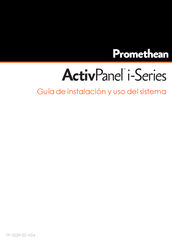 promethean ActivPanel i-Serie Guía De Instalación Y Uso