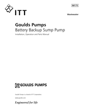 Goulds Pumps SPBB Manual Del Usuario