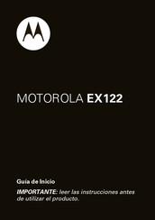 Motorola EX122 Guía De Inicio