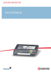 Kyocera TASKalfa FAX SYSTEM W Guía De Uso