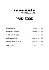 Marantz professional PMD-500D Guia Del Usuario