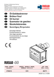 Riello Burners G10 Instrucciones Para La Instalación, Uso Y Mantenimiento