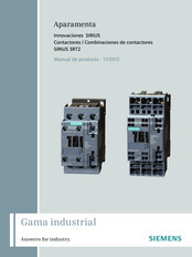 Siemens SIRIUS 3RT2 Manual De Producto