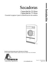 Alliance Laundry Systems SCB75CSH Manual Del Usuario