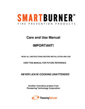 Pioneering Technologies SMART BURNER Manual De Cuidado Y Uso