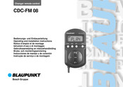 Blaupunkt CDC-FM 08 Instucciones De Manejo Y De Conexion